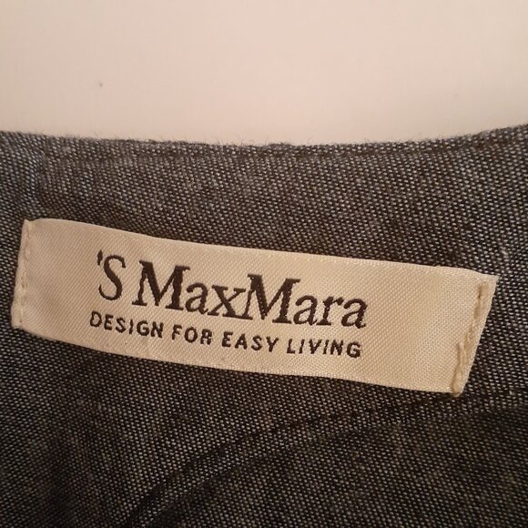 'S Max Mara Denim Shift Dress - Picture 3 of 12